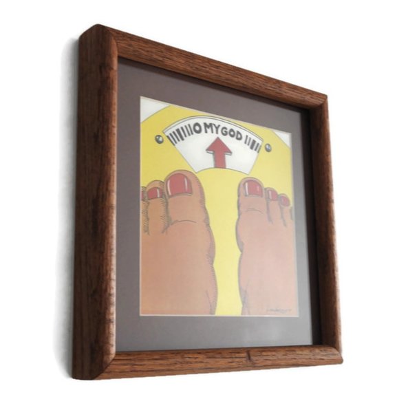 Small Humorous Motivating OMG Weight Scale Print London 1979 - Picture 4 of 6